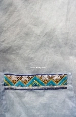 Blue linen blouse