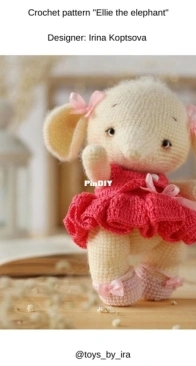 IrinCrochet - Toys by Ira - Irina Koptsova - Ellie the Elephant