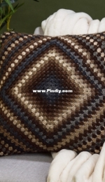 Lincraft - P086 Spiral Granny Square Cushion Cover - Free