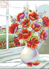 Vervaco 70.319 Poppy Bouquet pcs