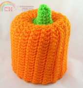 Just Plain Fun - JPF Crochet Club - Julie A Bolduc - Pumpkin Bath Tissue Cover - Free