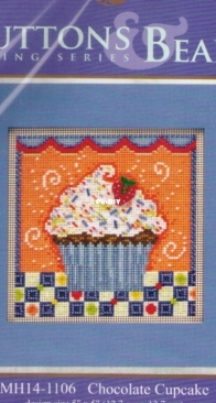 Mill Hill - Buttons & Beads Spring Series MH14-1106 Chocolate Cupcake XSD
