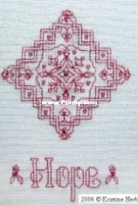 Kristine Herber - Cancer Awareness Blackwork, 2006 - Free