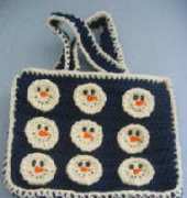 Donnas Crochet Designs - Donna Collinsworth - Too Many Snowmen Gift Bag - Free