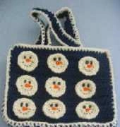 Donnas Crochet Designs - Donna Collinsworth - Too Many Snowmen Gift Bag - Free