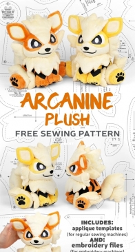 Sew Desu Ne? - Choly Knight - Arcanine Plush - Free
