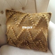 Gek op Haken - Trendy met Wol - Wolgelukjes - Linda Daas - Zigzag Dots Cushion - Zigzag Noppen Kussen - Dutch