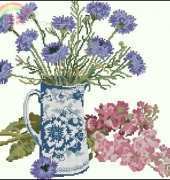 Fields of Blue by Lesley Teare from Cross Stitch Collection 186