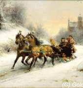Golden Kite GK 1578 - A Royal Ride in the Snow with queen Emma