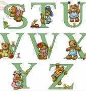 Bears ABC from El Libro de los Ositos Las Labores de Ana XSD