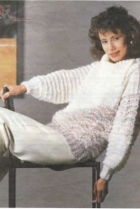 Chatelaine Crafts Exclusive- K169-Feather and Fan Pullover by Katherine Hunt