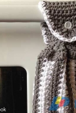 The Yarn and Hook - Marie Laura - Contrast Kitchen Hand Towel - Free