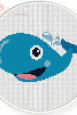 Daily Cross Stitch - Blue Whale