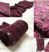 Sunny Wisp Shawl Lil Weasel - French