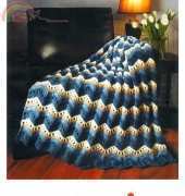 Mary Maxim 5090N Lacy Waves Throw