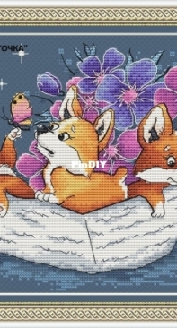 Corgis In A Boat by Alexandra Kiselyova / Alexa Kiss
