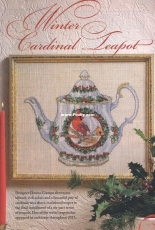 Winter Cardinal Teapot from  Just Cross Stitch JCS November - December 2013