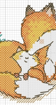 Mama-fox and little fox by Inna Tolkacheva XSD