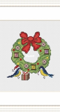 Mr.Stitch & Mrs.Needle - Birds Needleworkers December by Anna Matvieieva