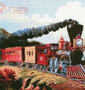 Artecy Cross Stitch - Old Train by Currier Ives