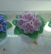 Flowers with beads
