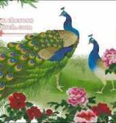 Peacocks and Peonies