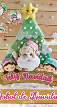 Agus Fieltro - Workshop 27 - Christmas Tree - Arbol de Navidad - Maria Jose Crisosto - Spanish