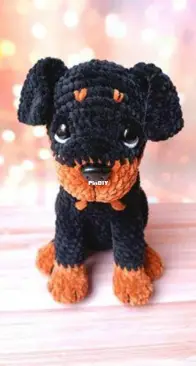 CuteKnitPattern - Marina Ivanova - Rottweiler dog