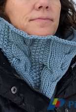 Cabled Sampler Cowl by Angela Hahn-Free
