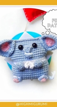 Highmigurumi - Joana - Blue Elephant - Free