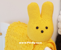 Crafting Happiness - Ariana Goldberry - 3in1 Easter Peep Bunny Blanket - Free