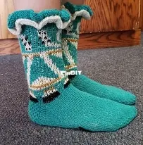 Witchs Sylph Socks by Lillian Robinwhite-Free