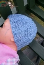 Twists & Cables Baby Stocking Cap by Heather Alwood -Free