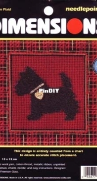 Dimensions Needlepoint - 7199 - Scottie on Plaid