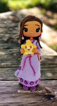 Hidarikiki Crochet - Carmen Lago - Asha and Star - Spanish and English