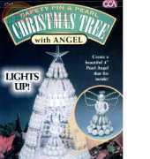 Mac Enterprises-Safety Pin & Pearl Christmas Tree with Angel