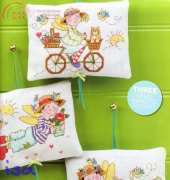 Folk Art Angels by Lesley Teare from The World of Cross Stitching TWOCS 123 XSD