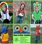 Family Traditions Crafts - Shannon Corcoran - Boys Critter Hoodie