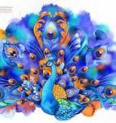 HAED HAEANK 2254 Peacock Sapphire and Gold  by Annya Kai