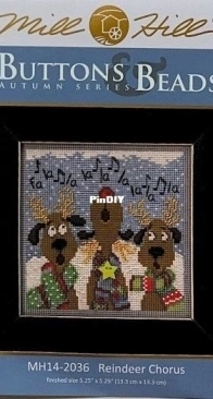 Mill Hill - Buttons & Beads Autumn Series MH14-2036 Reindeer Chorus XSD