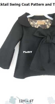 Heidi and Finn - Chic Cocktail Swing Coat - Sizes 12m-6y