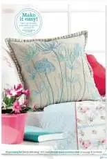 Blue Meadow Pillow by Angela Poole from Cross Stitch Collection 212 XSD