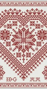 Modern Folk Embroidery - The Nordic Heart  XSD+PCS