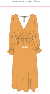 TintOfMint - Lilly Long Sleeve Maxi Dress - Sizes  UK4-24