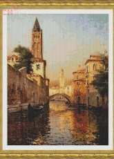 Classic Cross Stitch SC238 - Golden Backwater Venice