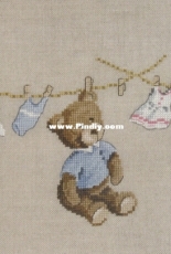 DMC BK1071 - Teddy and Rabbit Wash Day in 4 Variations XSD