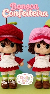 Caco Amigurumi  - Juliana Sanches - Boneca Confeteira - Portuguese