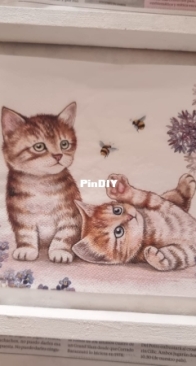 Decoupage Art, Kitten Love
