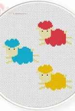 Daily Cross Stitch - Color Sheep
