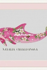 Pink Dolphin by Natalia Cherepanova